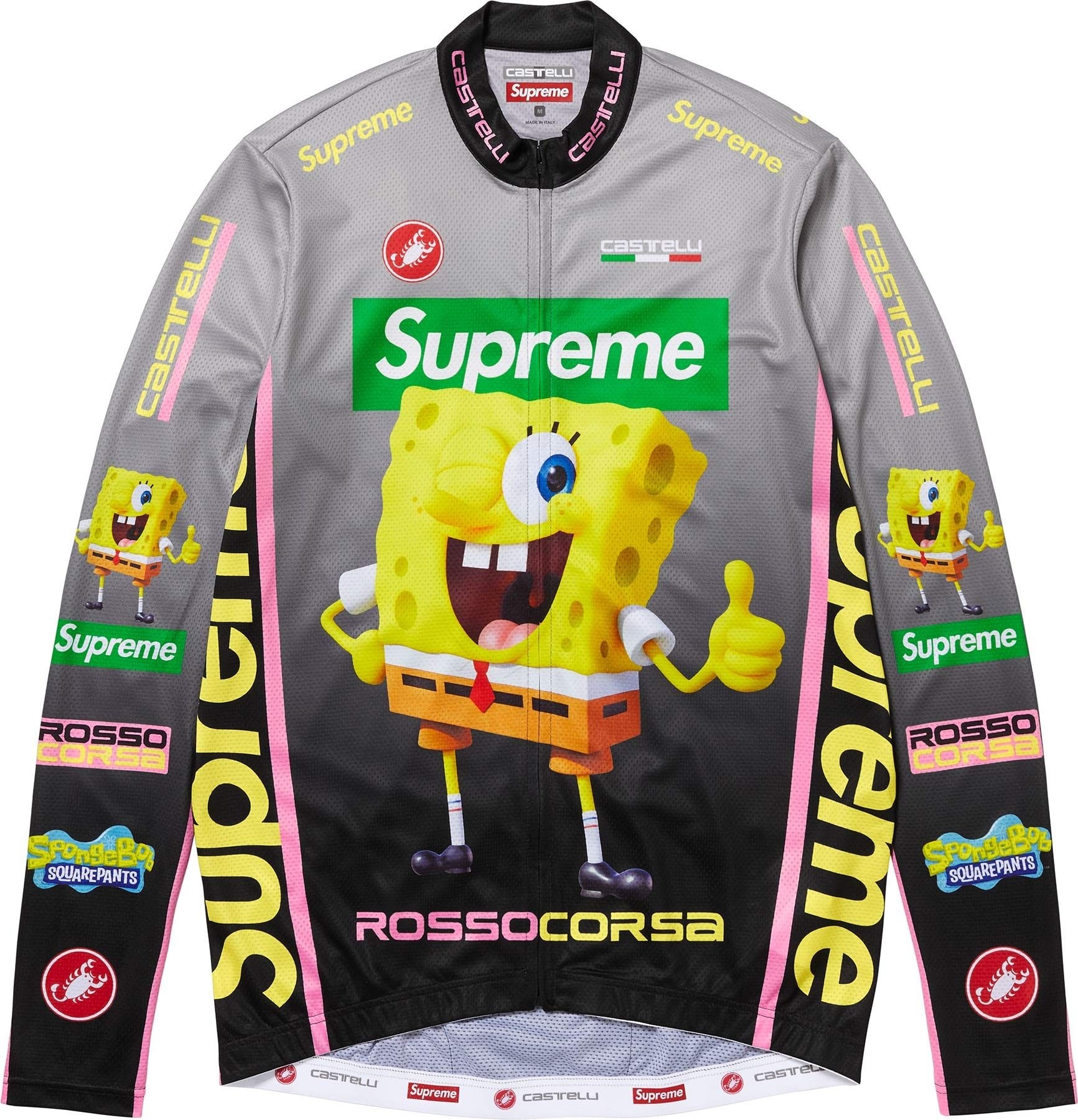 Supreme®/SpongeBob SquarePants Castelli® L/S Cycling Jersey view 2